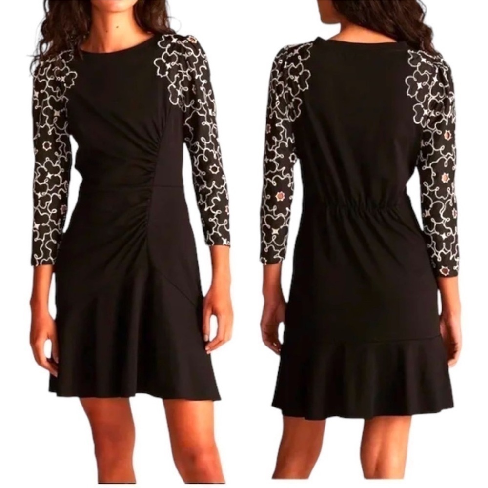 Rebecca Taylor Tai Floral Embroidered Dress Size 2